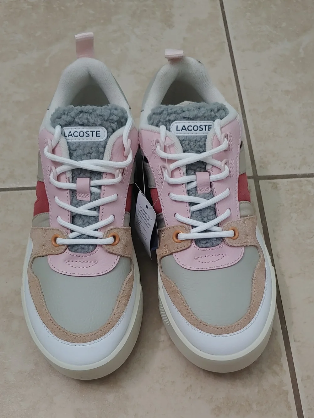 Lacoste Trainers Women's L002 Winter Leather Outdoor Shoes NWT Size 7.5
